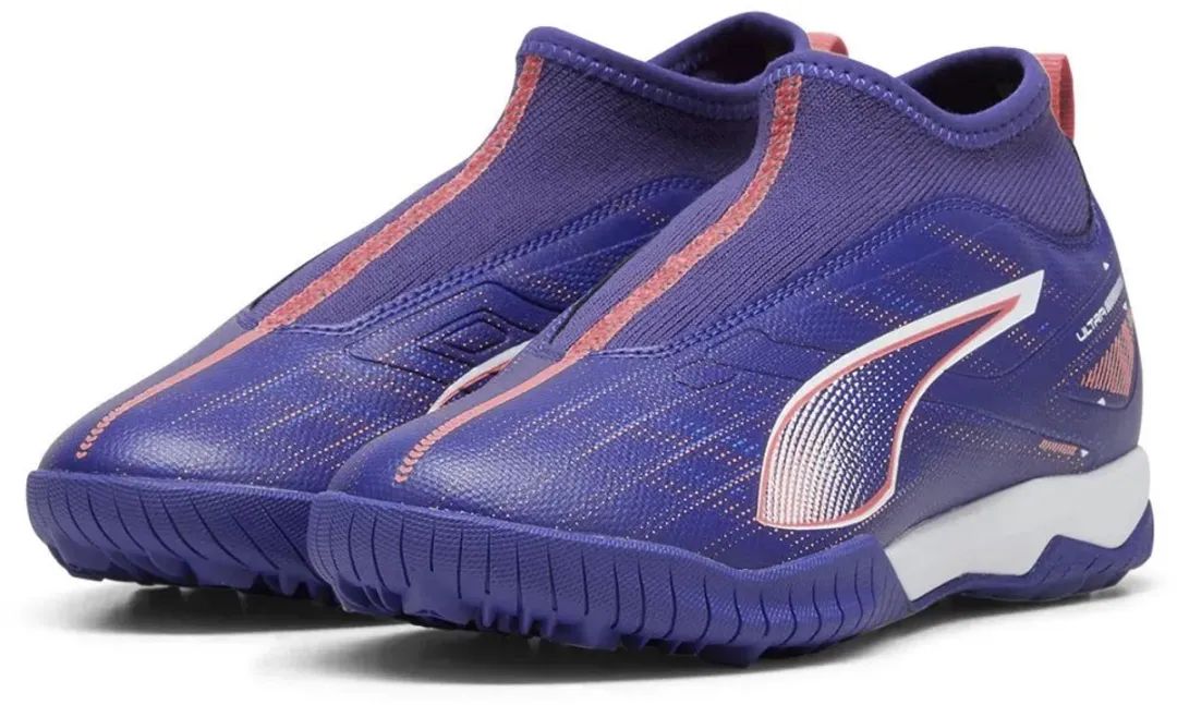 PUMA Ultra 5 Match+ TT Mid Jr Voetbalschoenen - Blauw - 35.5