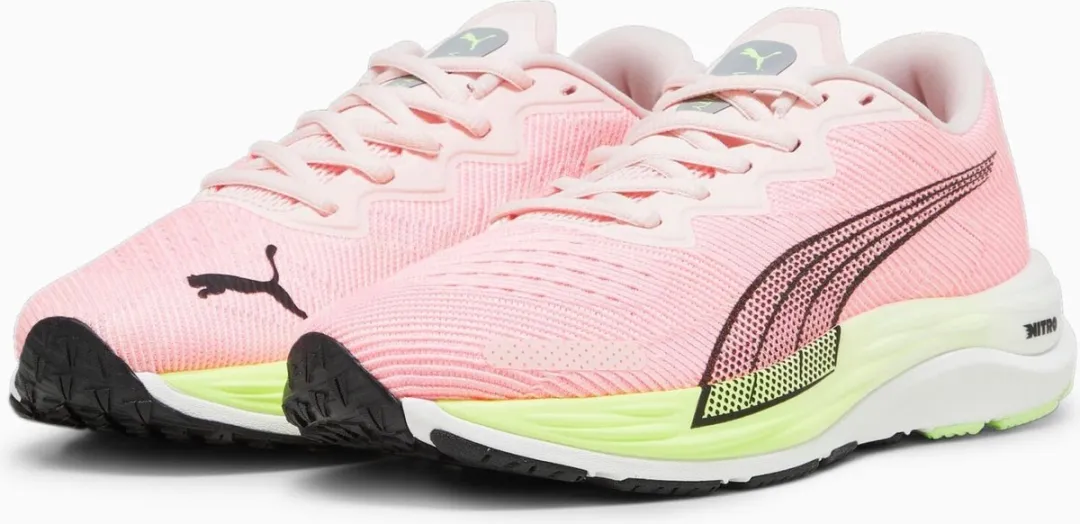 PUMA Velocity Nitro 2 Hardloopschoenen - 38.5 - Roze/Geel/Zwart