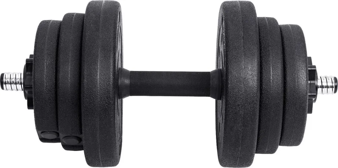 Songmics Halterset 20kg Verstelbaar - Zwart