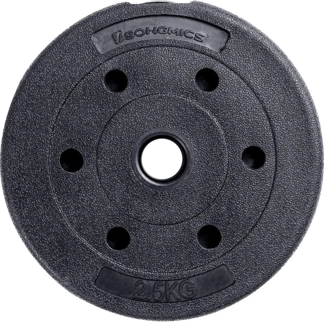 Songmics Halterset 20kg Verstelbaar - Zwart