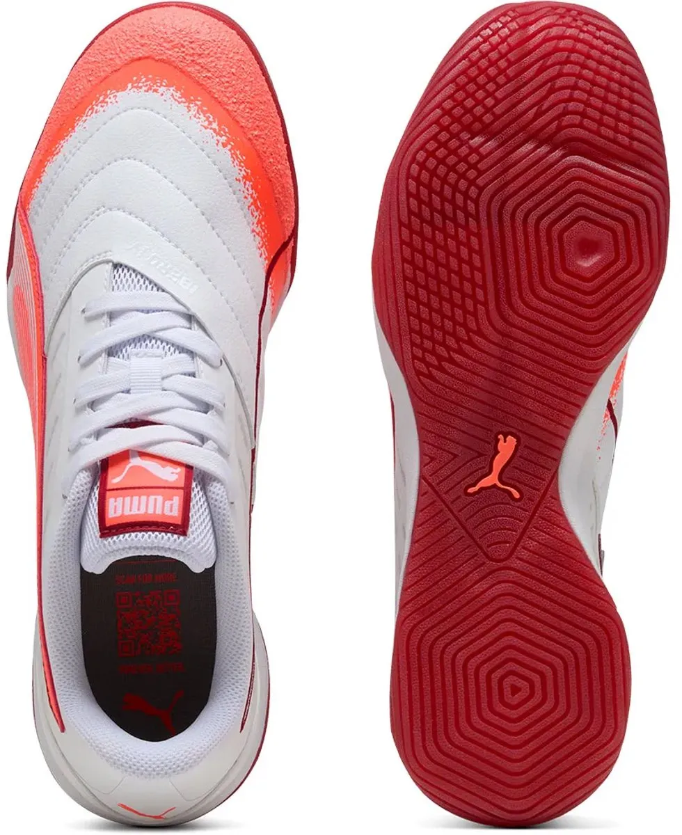 PUMA Ibero IV Zaalschoenen - EU 40 - Wit/Glowing Red/Dark Crimson/Black