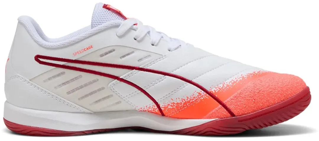 PUMA Ibero IV Zaalschoenen - EU 40 - Wit/Glowing Red/Dark Crimson/Black