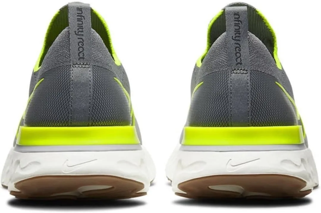 Nike React Infinity Run Flyknit - Grijs/Geel - Maat 40