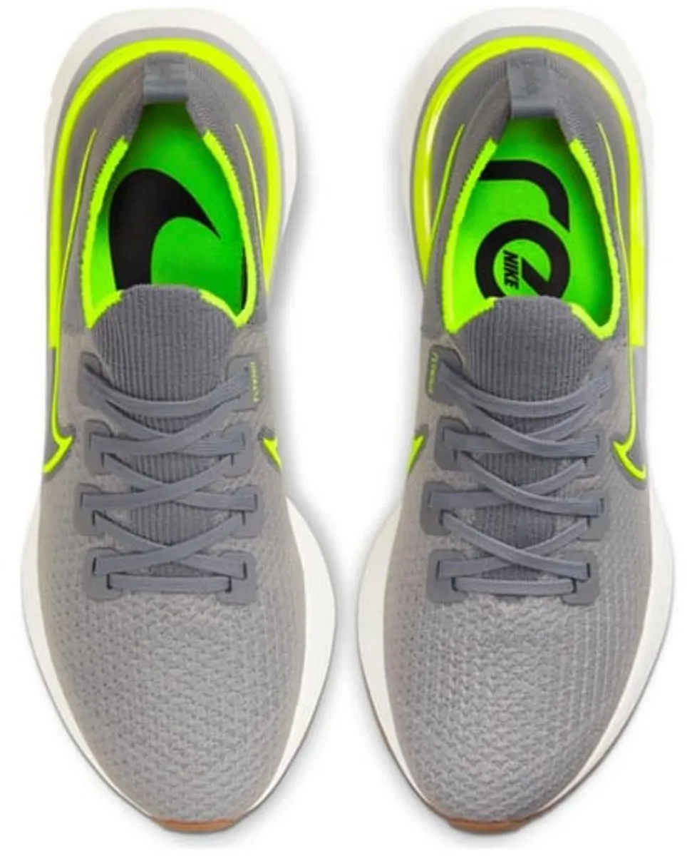 Nike React Infinity Run Flyknit - Grijs/Geel - Maat 40