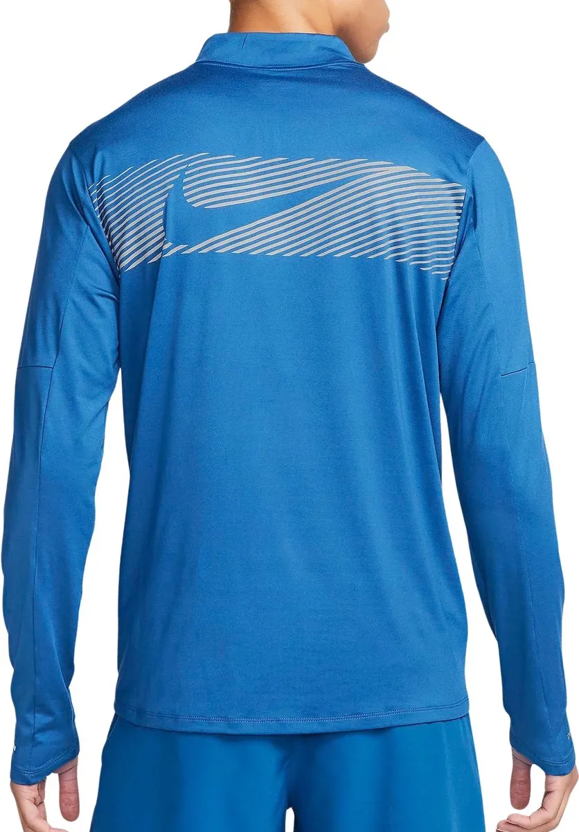 Nike Dri-FIT Element Flash Half-Zip Hardloopshirt M - Blauw