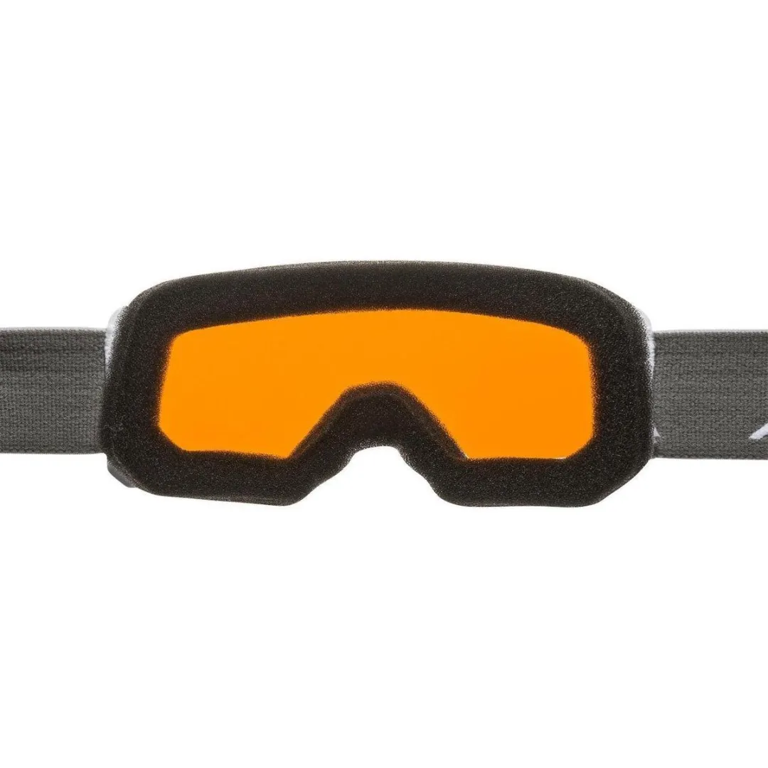 Alpina Scarabeo Junior OTG Skibril - Wit - Oranje lens