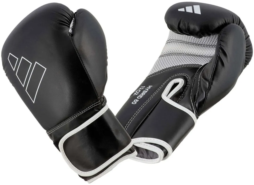 Adidas Hybrid 80 Bokshandschoenen 14 oz - Zwart/Wit