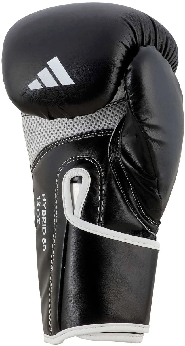 Adidas Hybrid 80 Bokshandschoenen 14 oz - Zwart/Wit