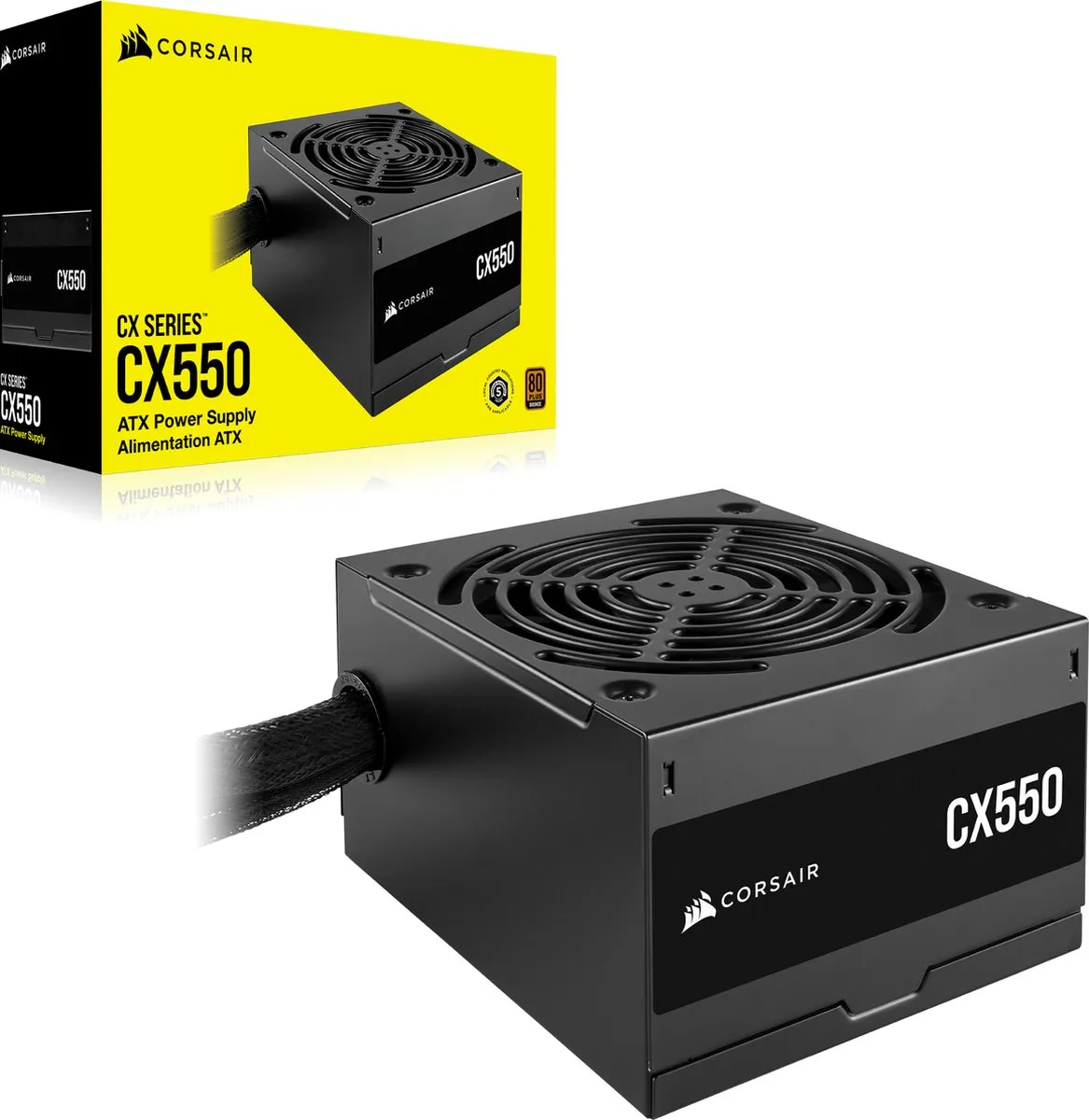 Corsair CX550 CP-9020277-EU Voeding - 550W - ATX - 80 Plus Bronze