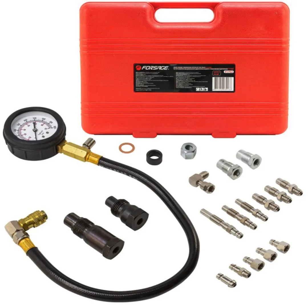 Forsage Manometer Set Diesel Compressietester 0-70 bar