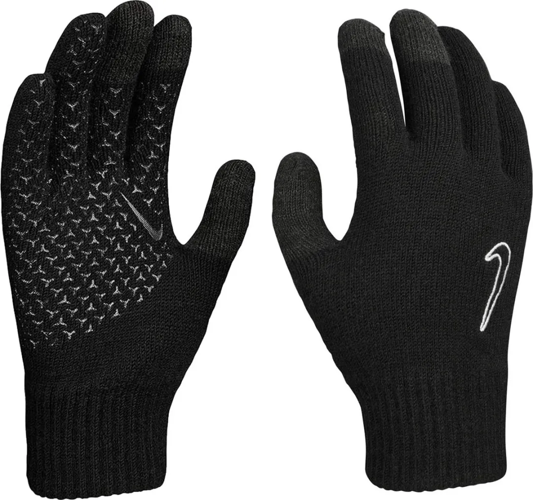 Nike Knitted Tech & Grip Handschoenen S/M - Zwart