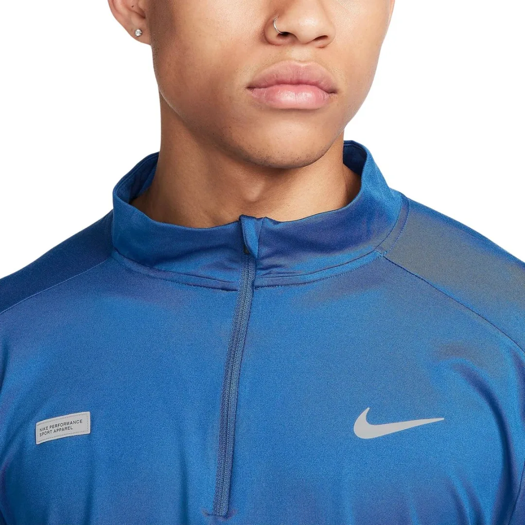 Nike Dri-FIT Element Flash Half-Zip Heren - XL - Blauw