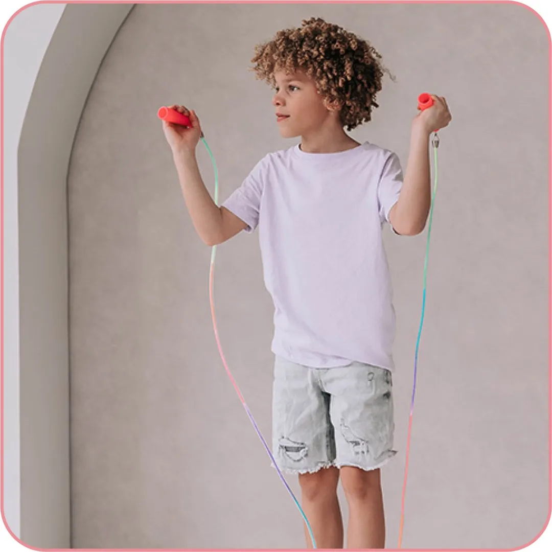Jobber Toys Springtouw Set - 2 Stuks Regenboog 230cm & 5m