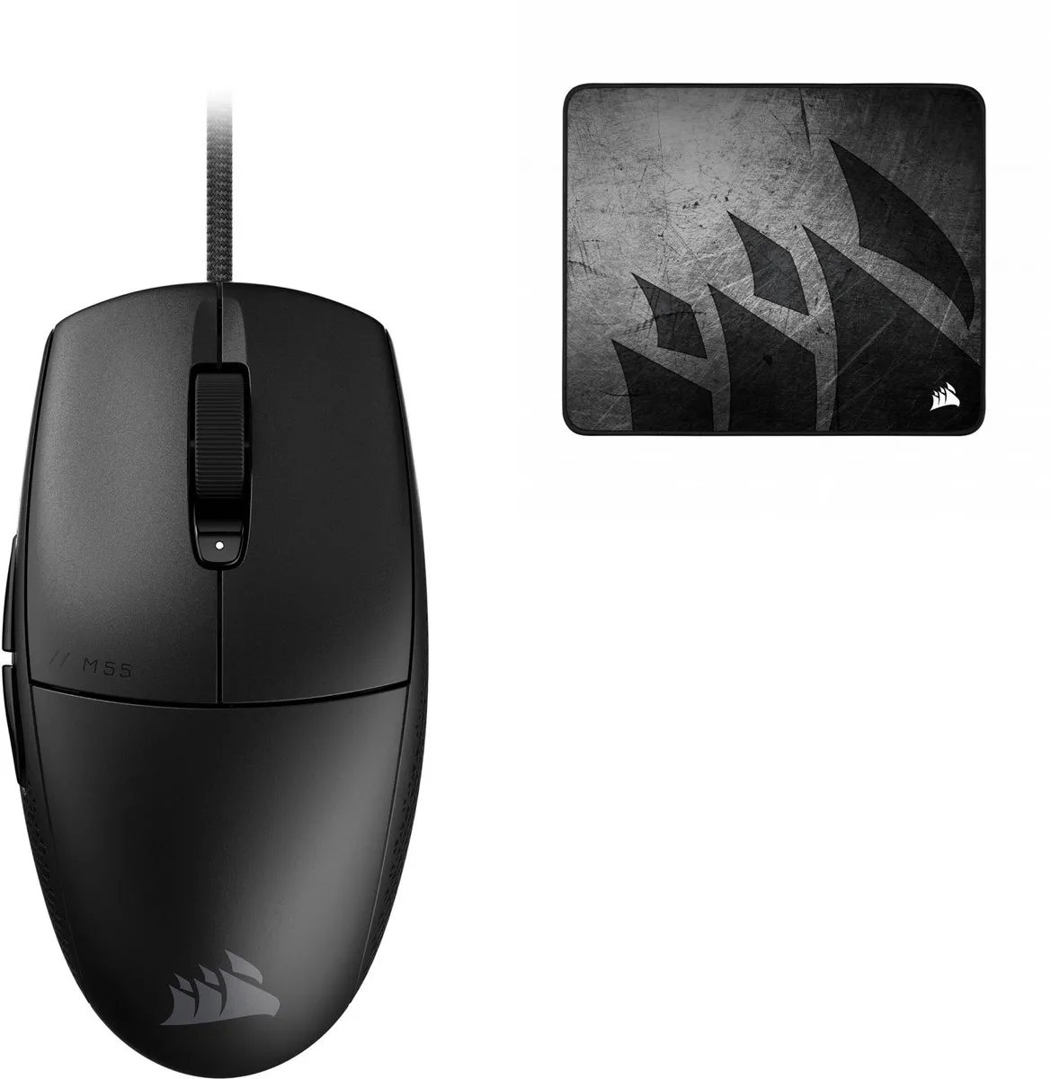 Corsair M55 Gaming Muis MM300 Pro Muismat - 16.000 DPI - Zwart