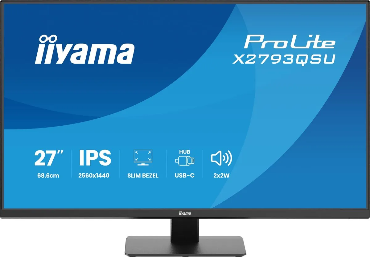 iiyama ProLite X2793QSU-B1 Monitor 27" QHD IPS - USB-Hub