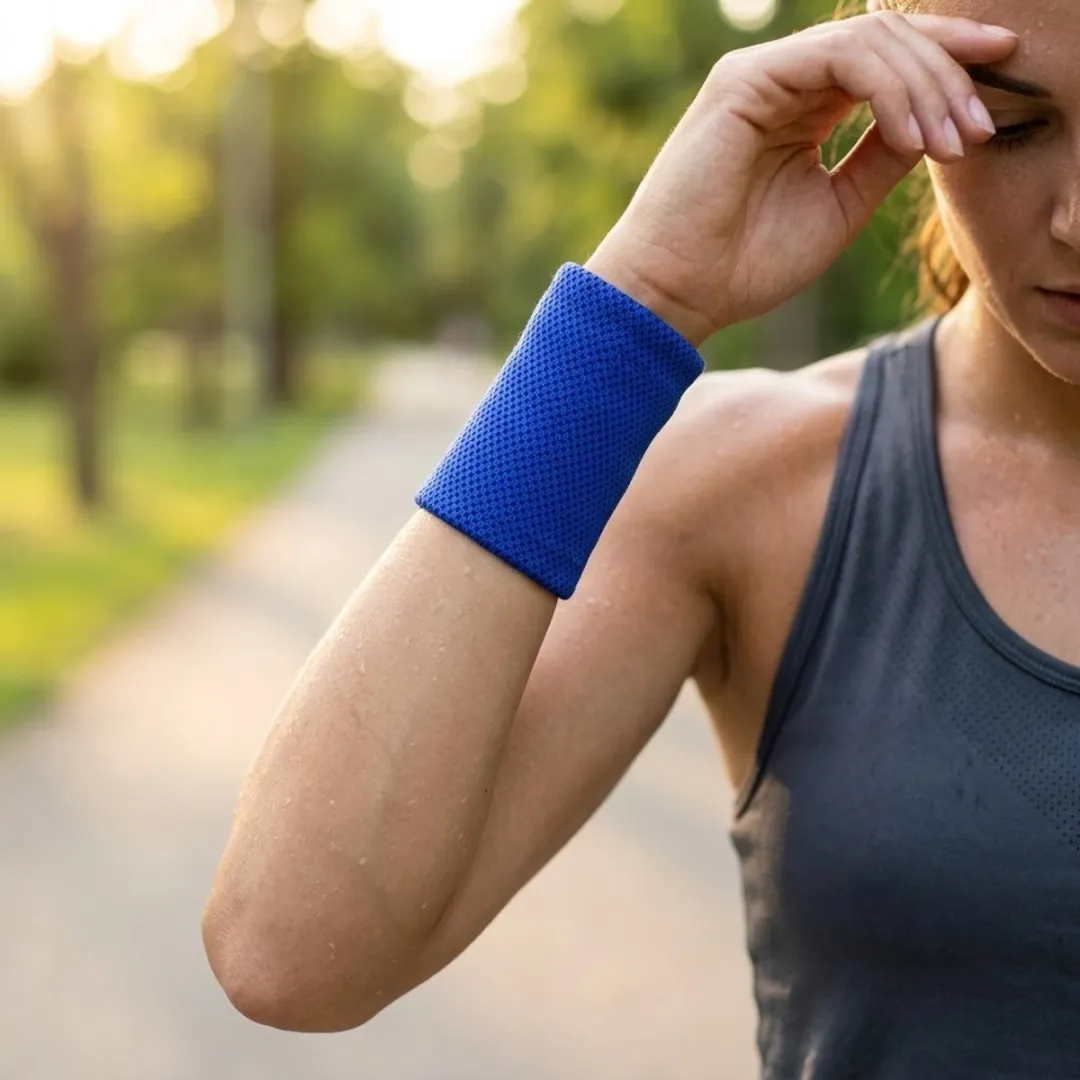 NuveX Blauwe Sport Polsband - Elastisch