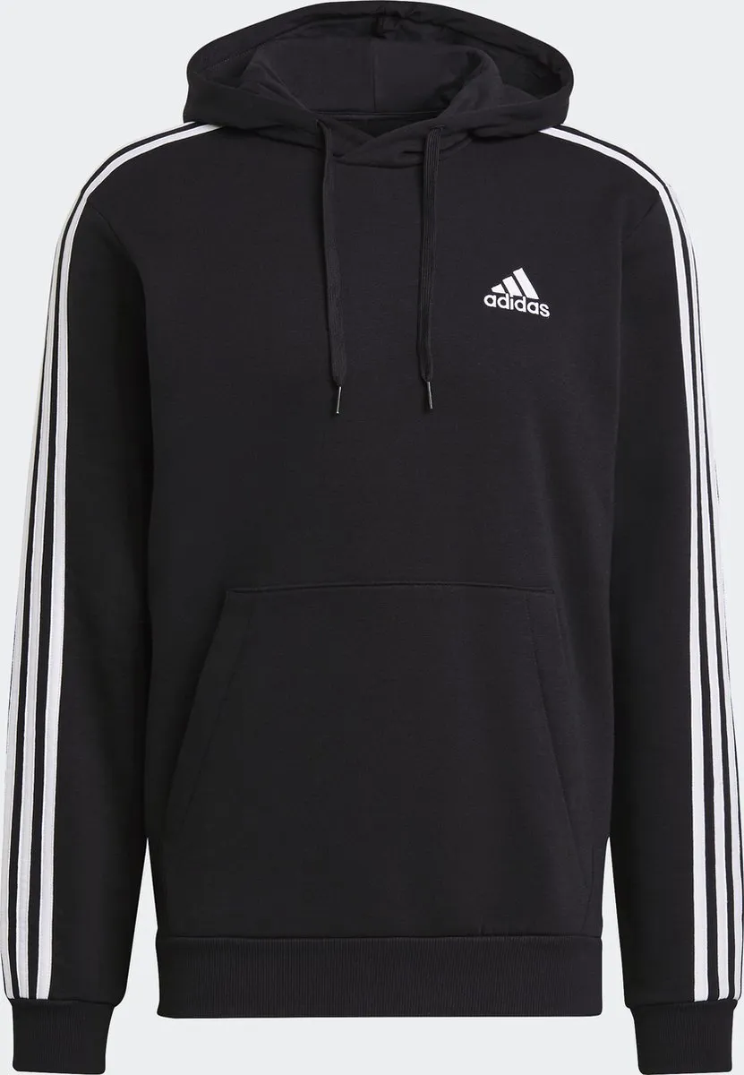 adidas Sportswear Essentials Fleece 3-Stripes Hoodie M - Zwart
