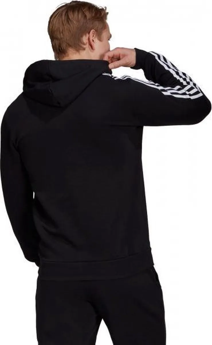 adidas Sportswear Essentials Fleece 3-Stripes Hoodie M - Zwart