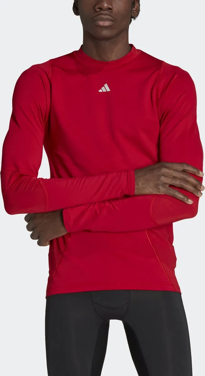 adidas Performance Techfit COLD.RDY Longsleeve - Heren Rood M