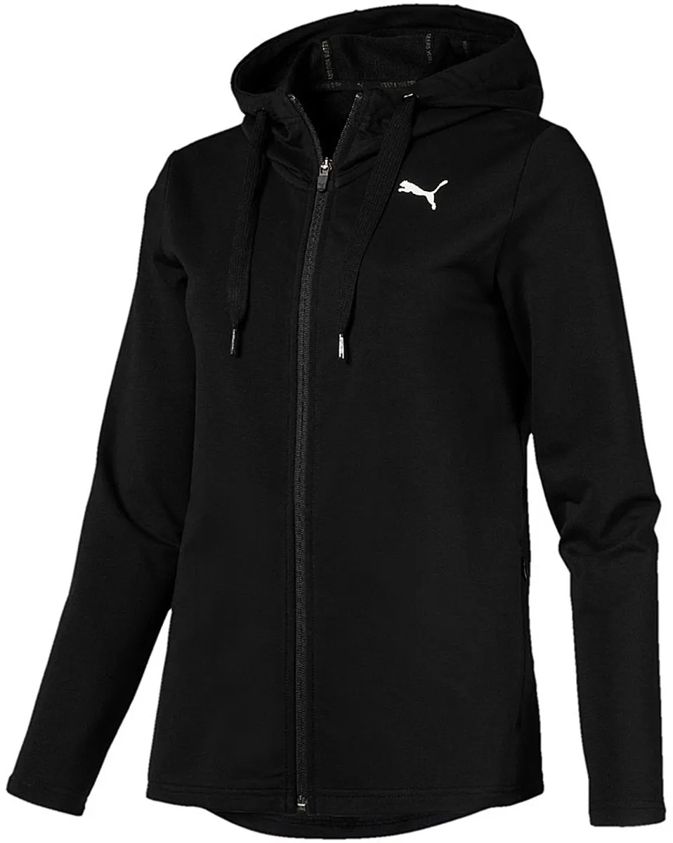PUMA Modern Sport FZ Logo Hoody - M - Cotton Black