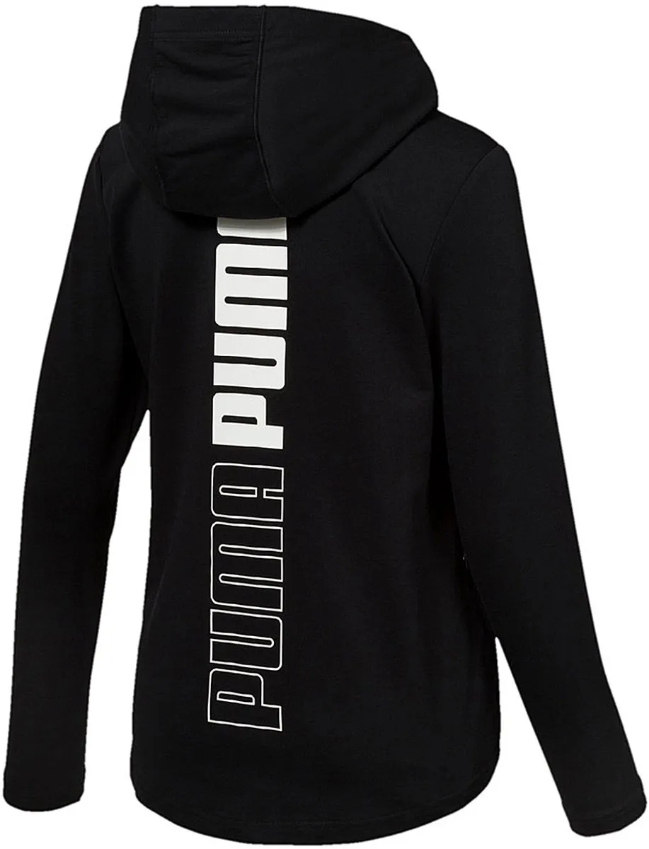PUMA Modern Sport FZ Logo Hoody - M - Cotton Black