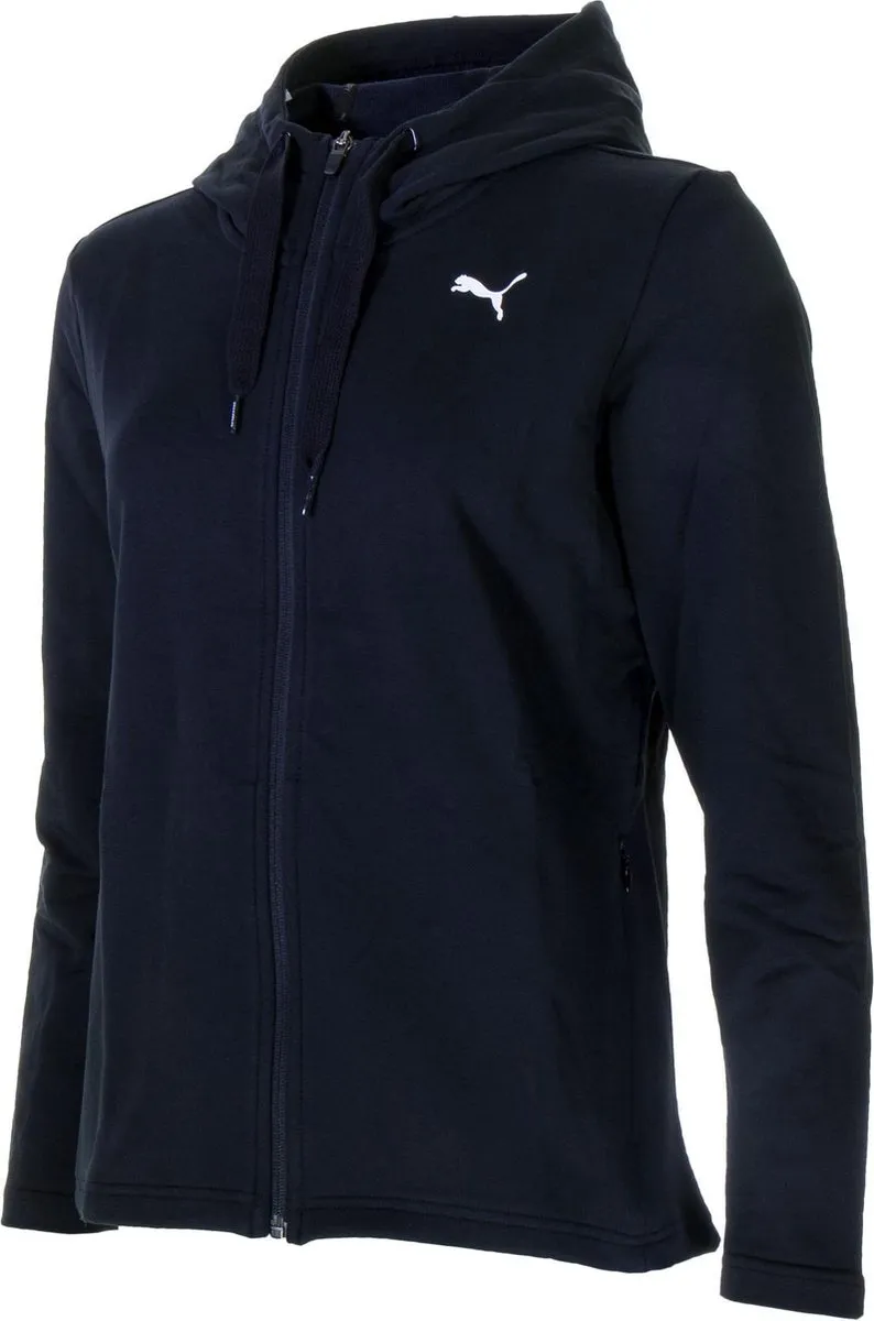 PUMA Modern Sport FZ Logo Hoody - M - Cotton Black