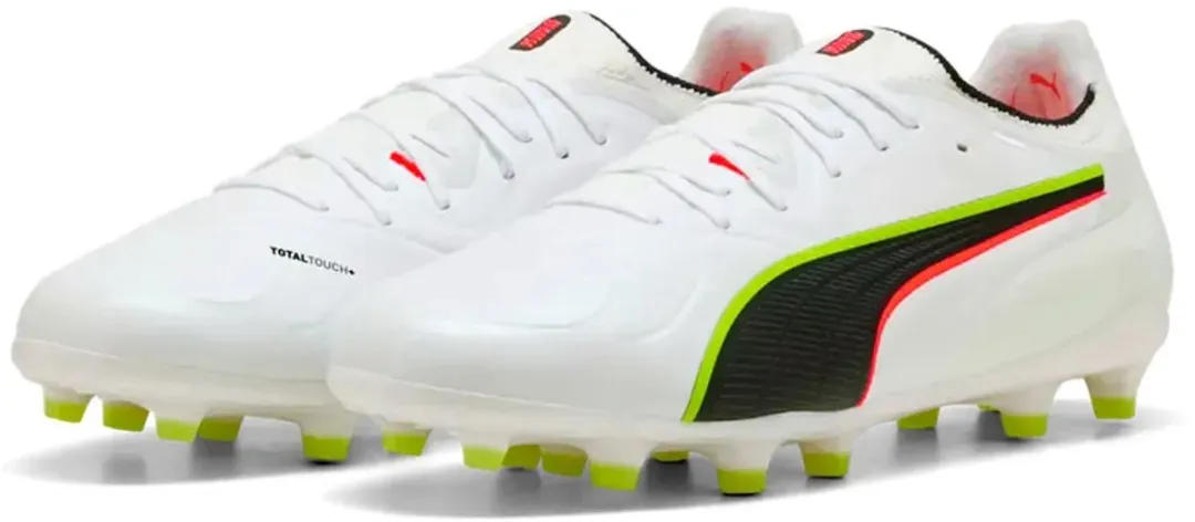 PUMA King 20 Ultimate FG/AG Voetbalschoenen 38.5 - Wit