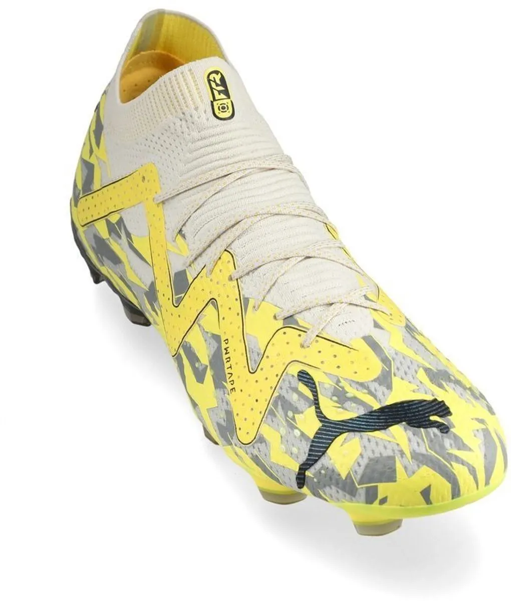 PUMA Future Ultimate FG/AG Voetbalschoenen 38.5 - Grey/Asfalt/Yellow Blaze
