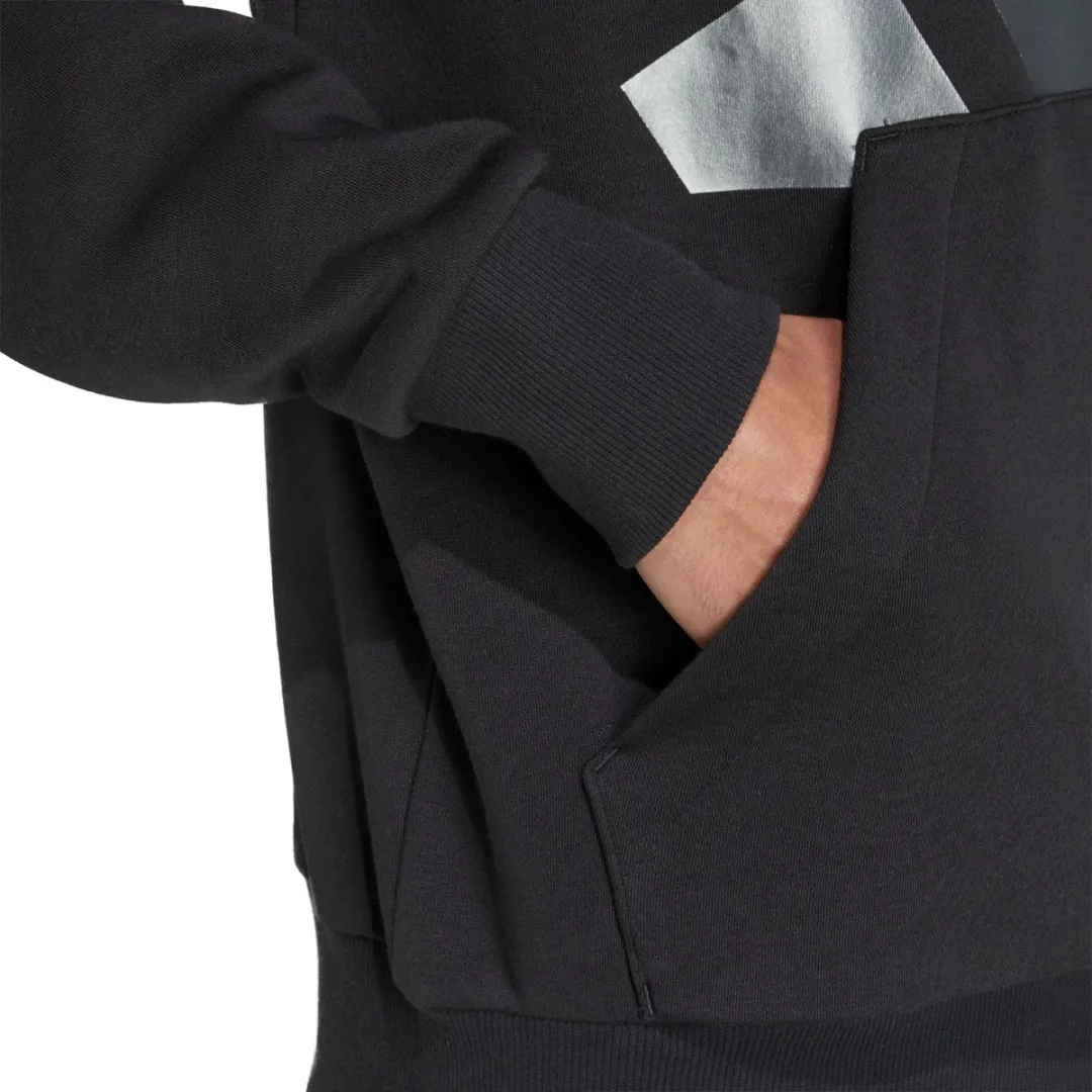 Adidas Heren Holiday 3S Hoodie - Zwart XS