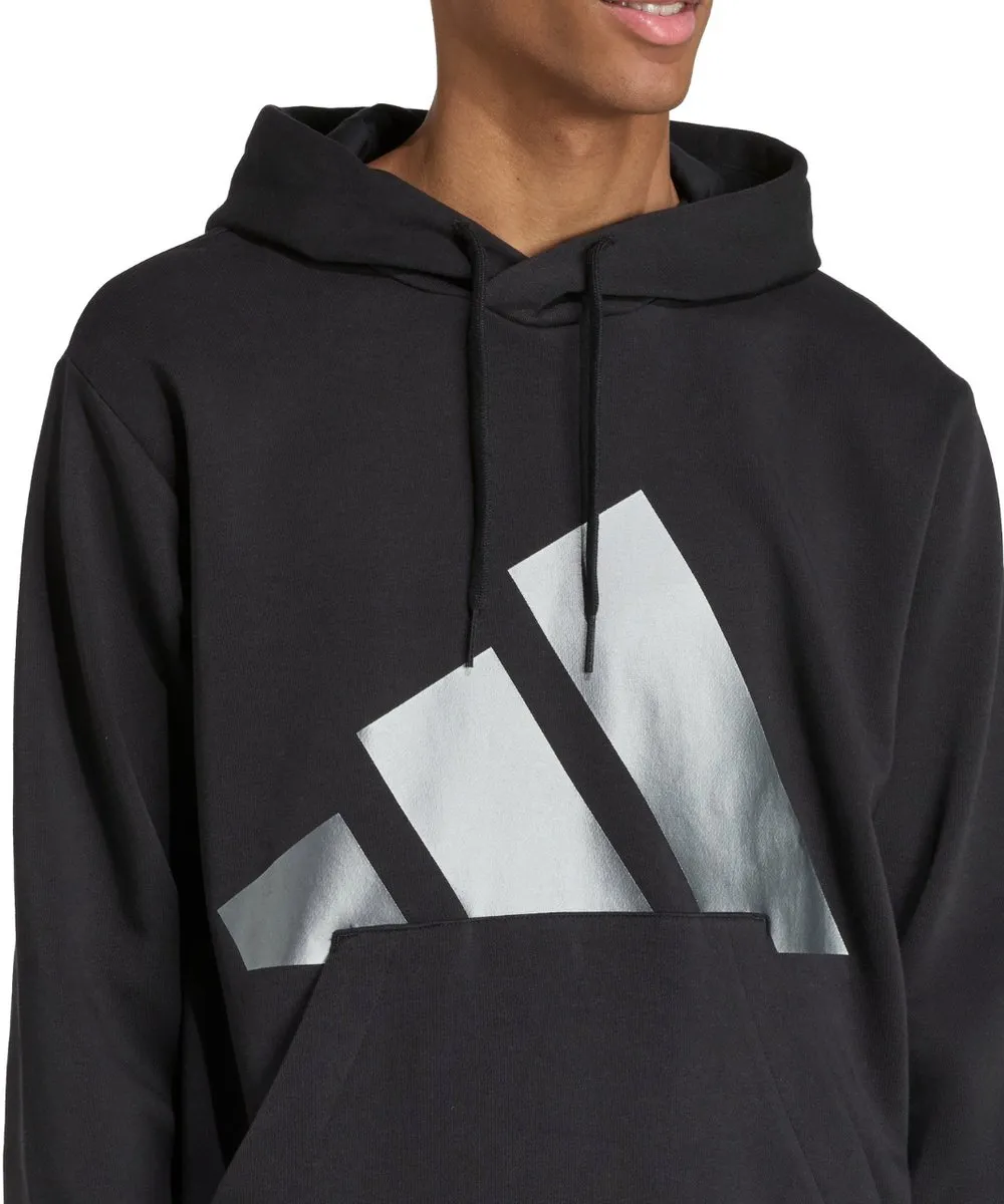 Adidas Heren Holiday 3S Hoodie - Zwart XS