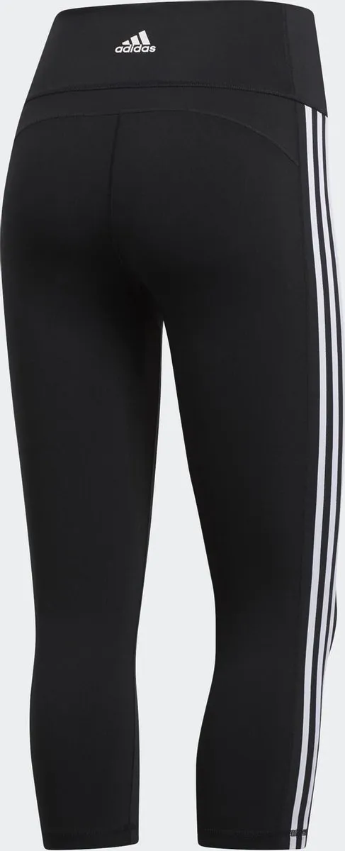 adidas Believe This 2.0 3-Stripes Sportlegging Dames XS - Zwart/Wit
