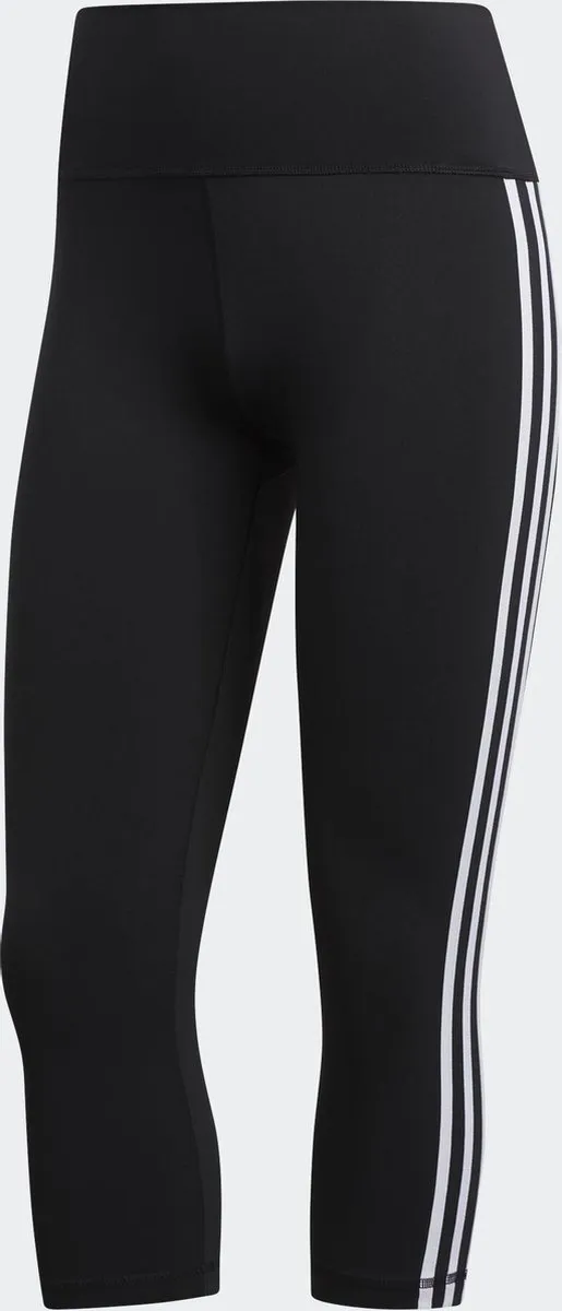adidas Believe This 2.0 3-Stripes Sportlegging Dames XS - Zwart/Wit