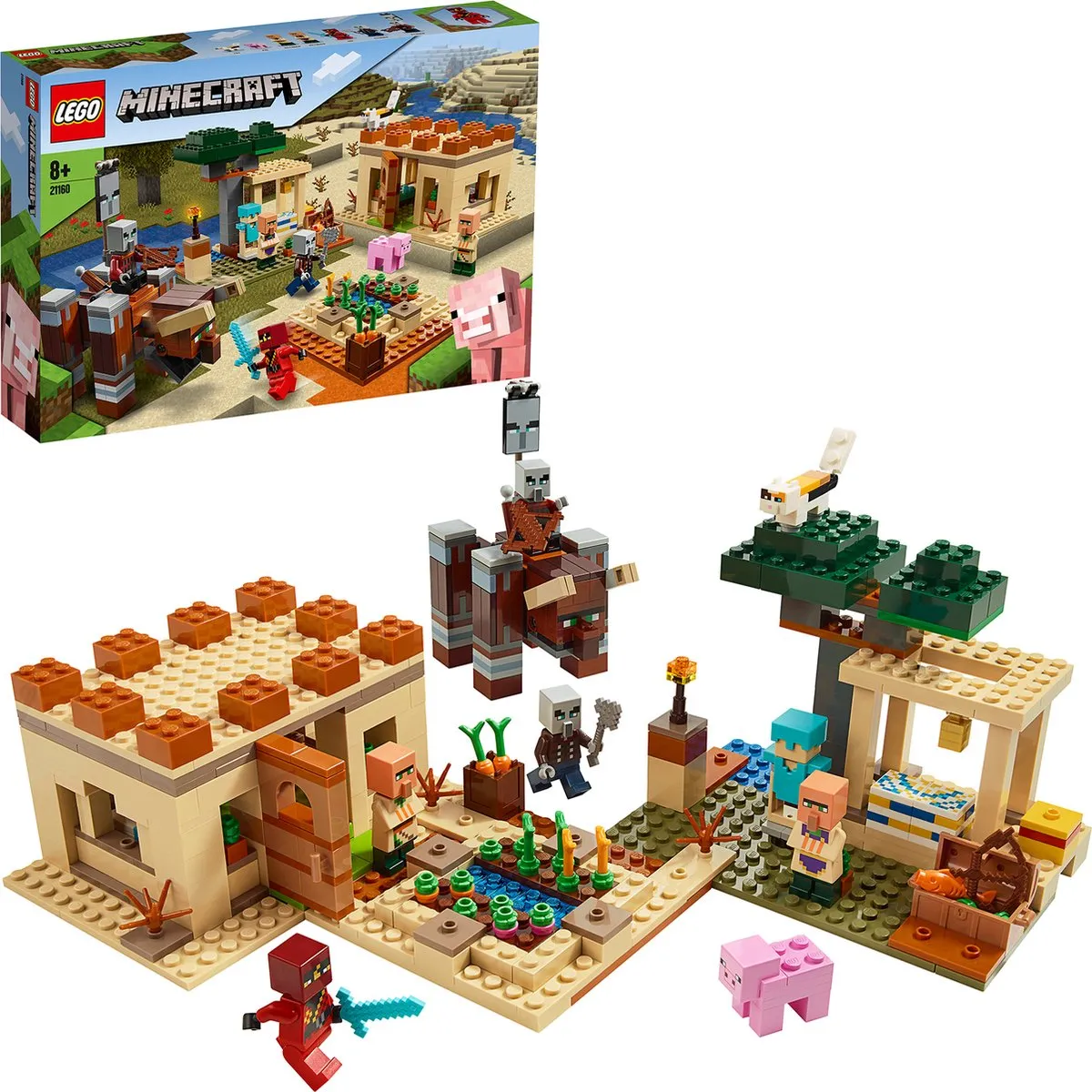 LEGO Minecraft De Illager Overval 21160 - 5 Minifiguren