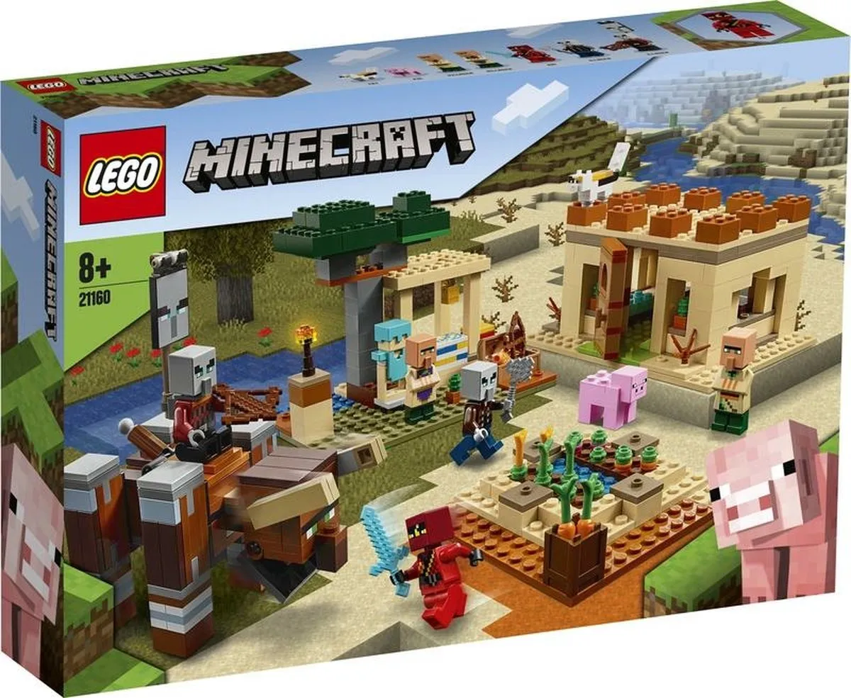 LEGO Minecraft De Illager Overval 21160 - 5 Minifiguren