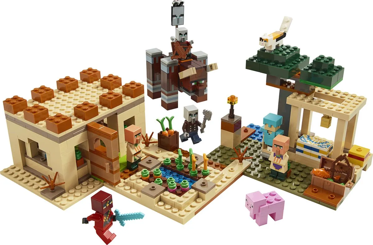 LEGO Minecraft De Illager Overval 21160 - 5 Minifiguren