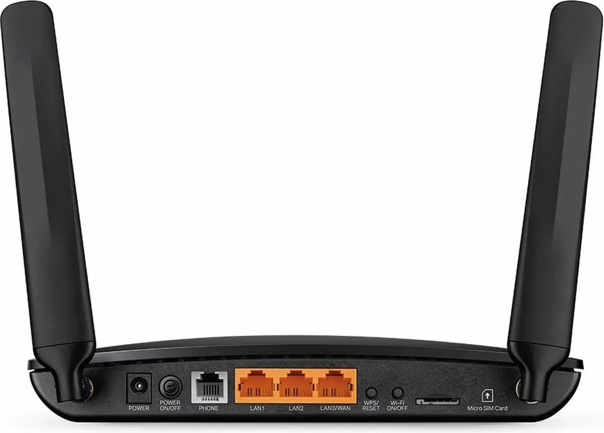 TP-Link TL-MR6500V 4G-LTE Router - Zwart