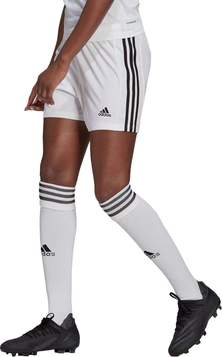 adidas Squadra 21 Short Dames XL - Wit/Zwart