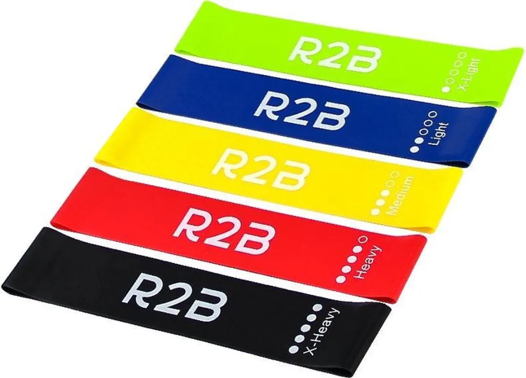 R2B Weerstandsbanden Set 5 Stuks - Draagtas - Fitness