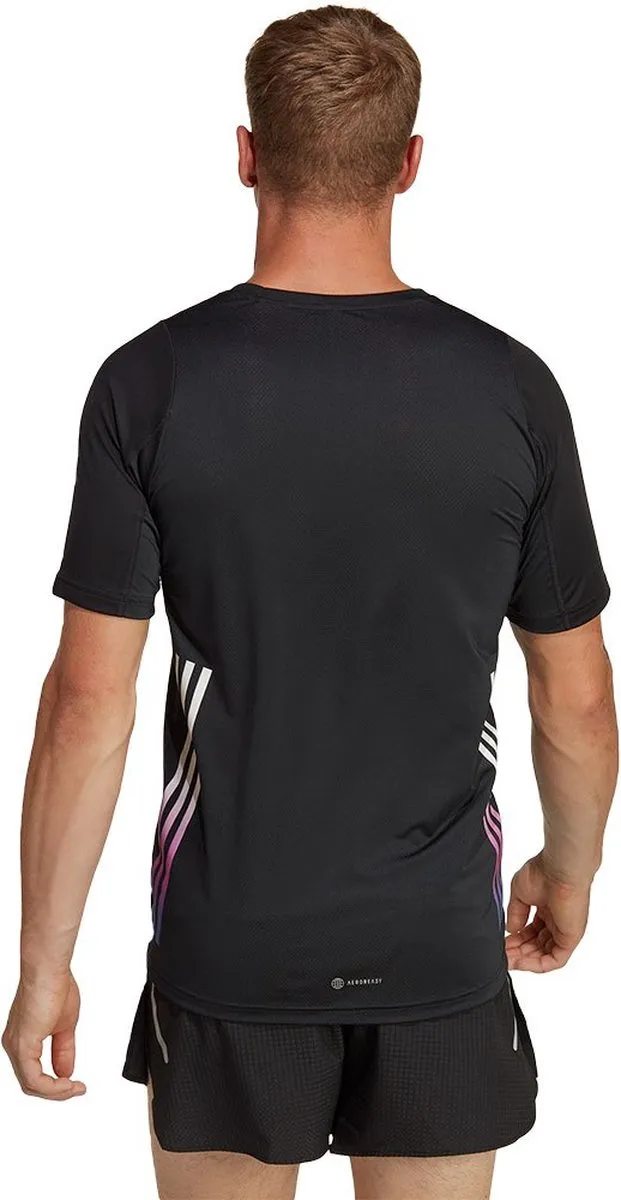Adidas Run Icons 3s T-shirt - Zwart S