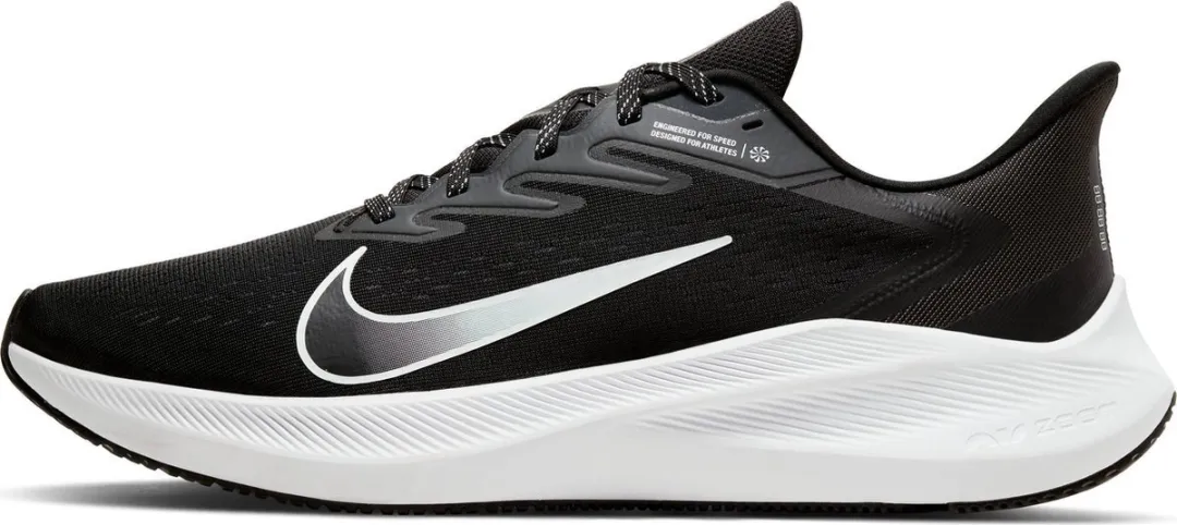 Nike Zoom Winflo 7 Sportschoenen 39 - Zwart/Wit
