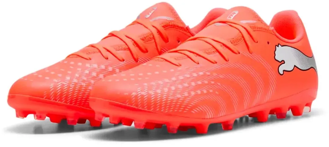 PUMA Future 9 Play Mg Voetbalschoenen - EU 46 - Rood/Oranje