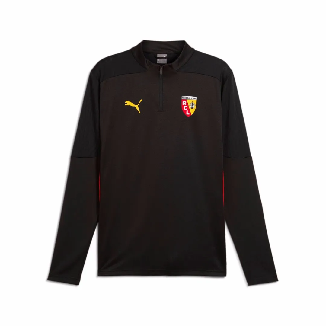 PUMA RC Lens 2024/25 Training Top - 1/4 Rits - Zwart/Geel