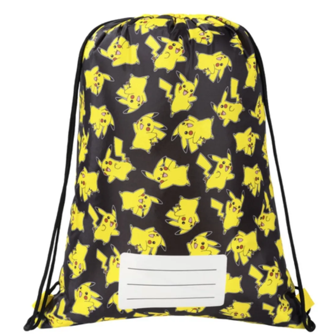 Pokémon Gymtas Pikachu Sporttas - 43×33 cm - Geel/Zwart