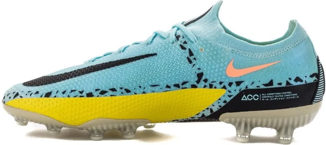 Nike Phantom GT Elite AG-PRO Voetbalschoenen 46 - Blauw/Geel - afbeelding 6 van 6