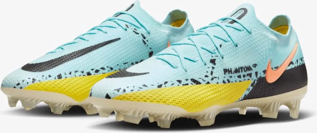 Nike Phantom GT Elite FG Voetbalschoenen 36.5 - Blauw/Geel