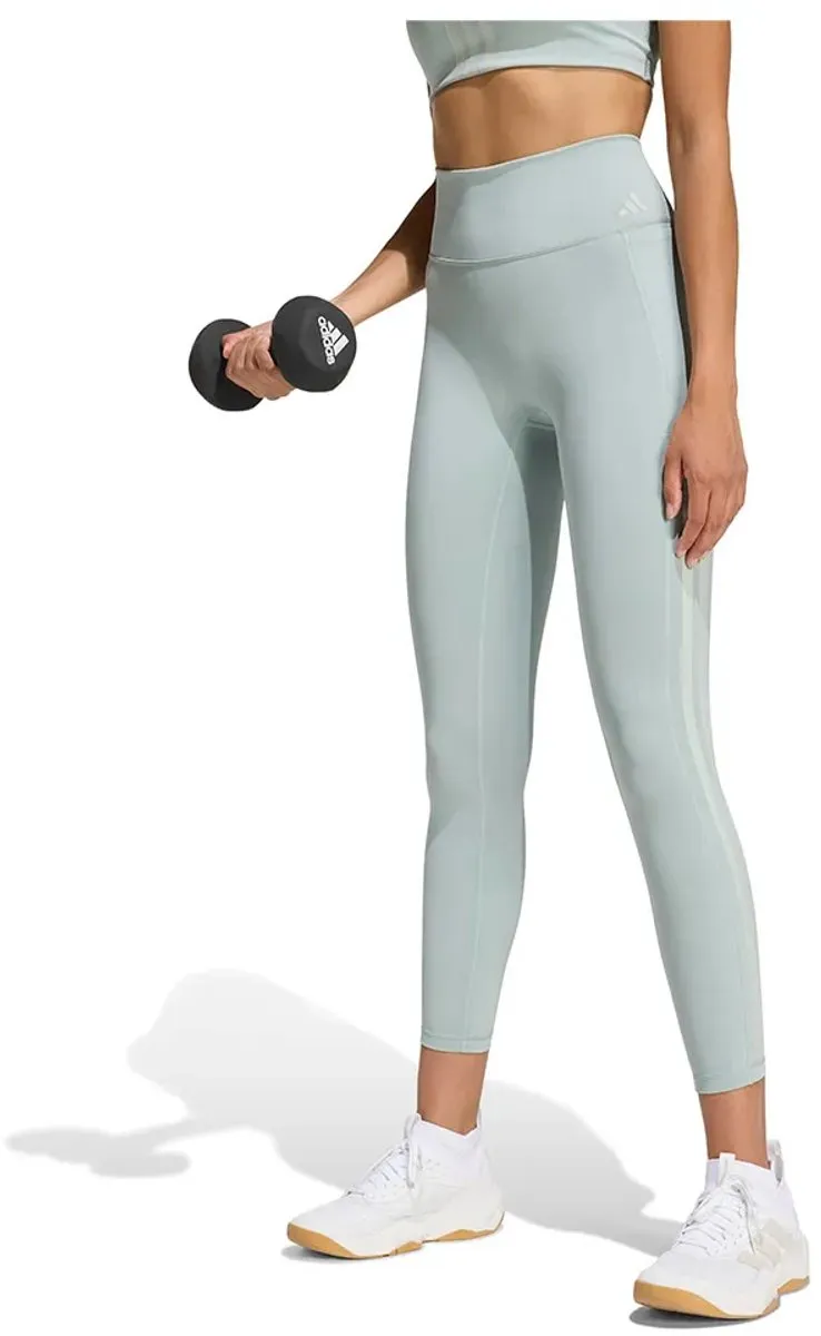 adidas Optime Workout 3 Stripes 7/8 Leggings Wonder Sage M