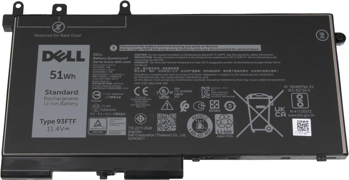 Dell 93FTF Accu 51Wh