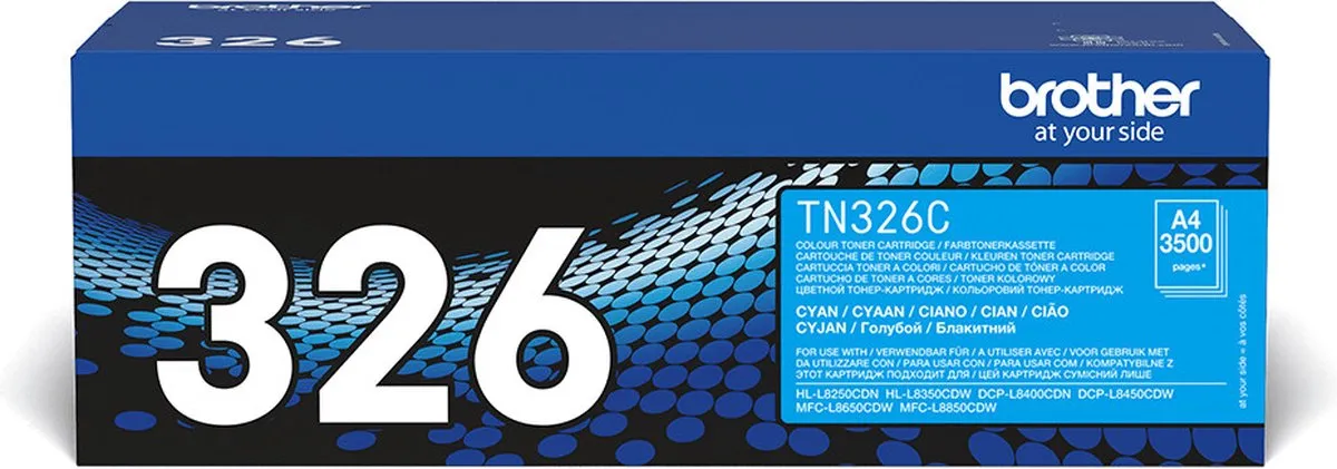 Brother TN-326C Tonercartridge Cyaan - 3.500 Pagina's