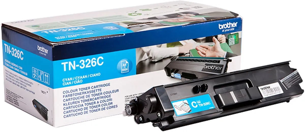 Brother TN-326C Tonercartridge Cyaan - 3.500 Pagina's