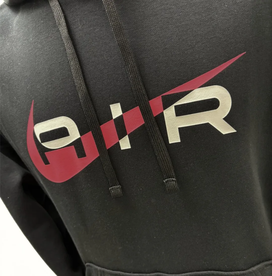 Nike Air Sportswear Brushed Fleece Hoodie HF7708-010 - M - Zwart